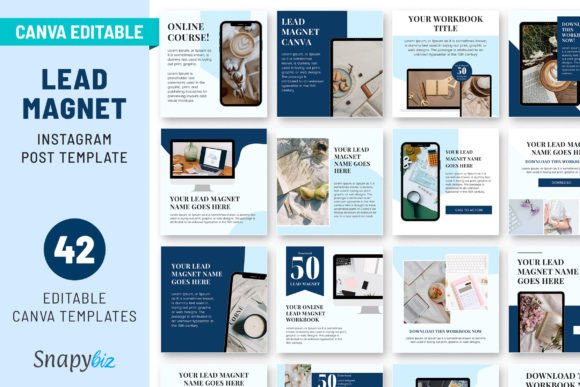 Download Lead Magnet Instagram Canva Templates - Premium Bundle