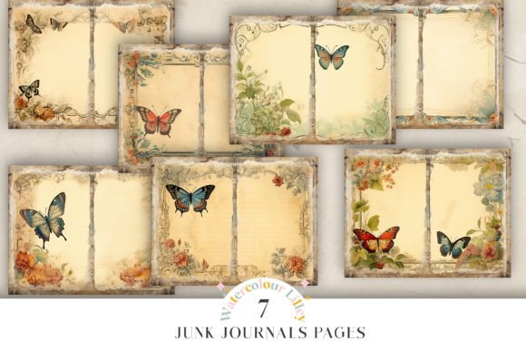 Download Butterfly Junk Journal Pages - Butterfly junk journal Collection