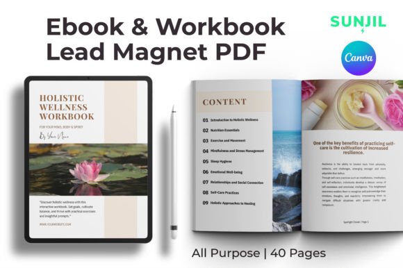 Download Canva Modern Ebook Workbook Lead Magnet - Premium Resources