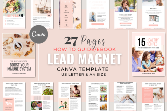 Download Canva Lead Magnet EBook - Blush Pink - Lead magnet Collection